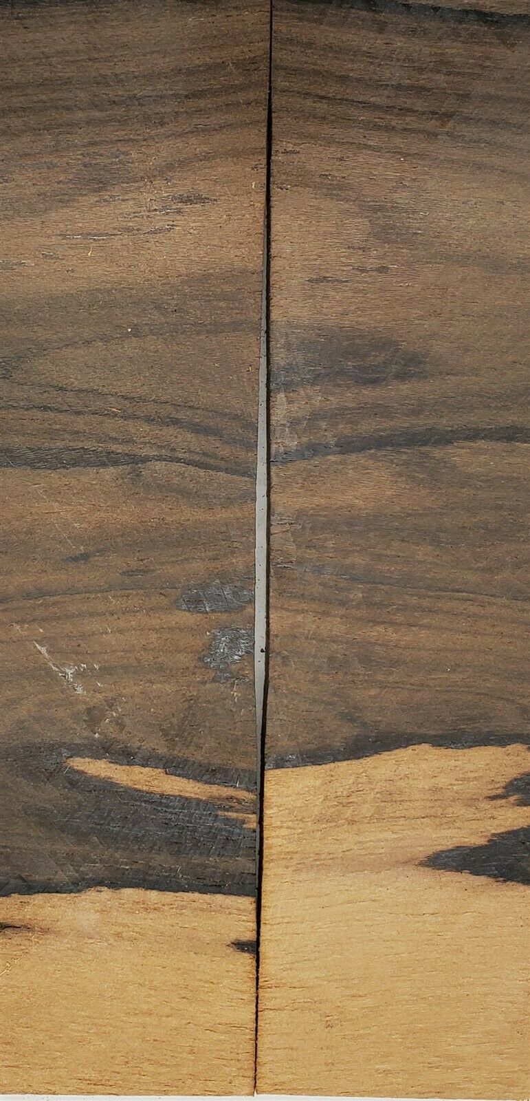 Ziricote Cross Cut (2 pc) Knife Scales 1/4" x 1 1/2" x 6" - (22) - Wood Acrylic Supply