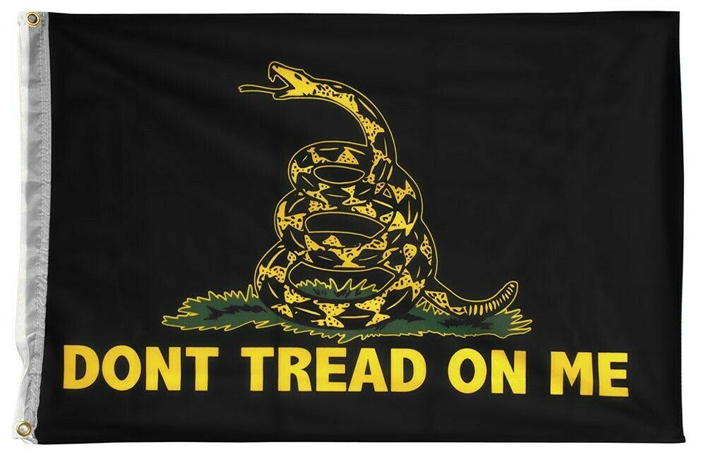 2' x 3' Gadsden Don't Tread On Me Flag - Wood Acrylic Supply