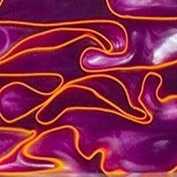 Purple Neon BTW94KSS Acrylic (2 pc) Knife Scaless 3/16" x 1 1/2" x 5"