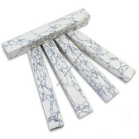 SimStone - 04 White Marble Pen Blank 3/4" x 5" (1 pc) - Wood Acrylic Supply