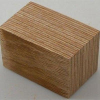 Laminated Brown/Brown 1 pc Bottle Stopper 1 1/2" x 2 1/2"Blanks - Wood Acrylic Supply
