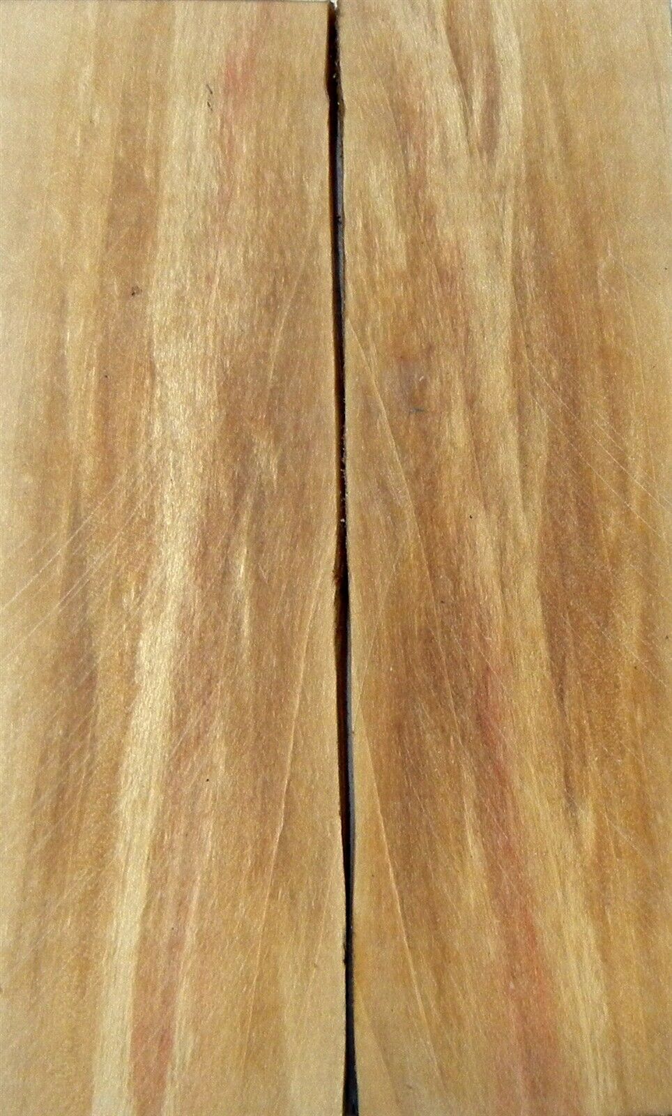 Box Elder Burl Stabilized Clear (2 pc) Knife Scales 1/4" x 1 1/2" x 5" - (55) - Wood Acrylic Supply