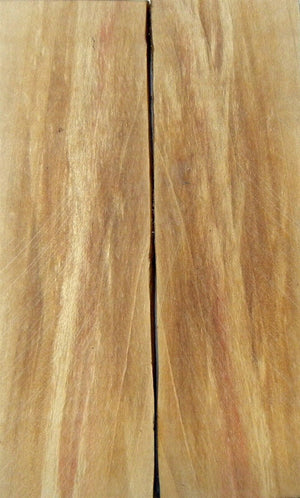 Box Elder Burl Stabilized Clear (2 pc) Knife Scales 1/4" x 1 1/2" x 5" - (55) - Wood Acrylic Supply