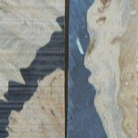 Hybrid Mallee Burl-Black (2 pc) Knife Scales 3/16" x 3/4" x 5" - (22) - Wood Acrylic Supply