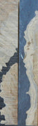 Hybrid Mallee Burl-Black (2 pc) Knife Scales 3/16" x 3/4" x 5" - (22) - Wood Acrylic Supply