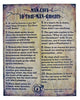 Man Cave 10 Com-=MAN-dments Tin Sign 15x12 - Wood Acrylic Supply