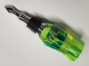 Russ's Green Laminated Acrylic Bottle Stopper 5"