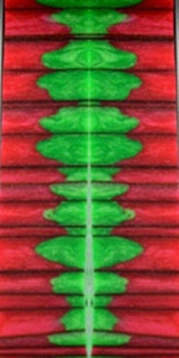 Wild Watermelon Genesis Acrylester (2 PC) Mini Knife Scales 3/16 x 3/4 x 5 - Wood Acrylic Supply