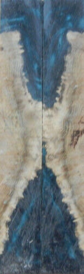 Hybrid Mallee Burl-Green (2 pc) Knife Scales 3/16