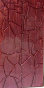 Burgundy Designed Acrylic (2 pc) Knife Scaless 3/16" x 1 1/2" x 6" - 0424