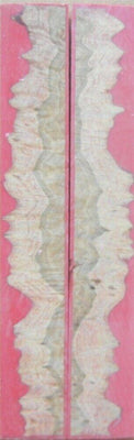 Hybrid Mallee Burl-Red (2 pc) Knife Scales 3/16