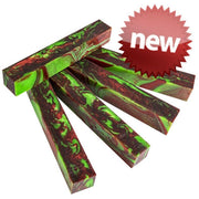 3/4" x 3/4" x 5" Pen Blank Froggy Burgundy Acrylester #43A - Wood Acrylic Supply