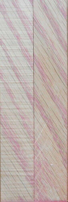 Hybrid Tiger Oak-Pink (2 pc) Knife Scales 3/16