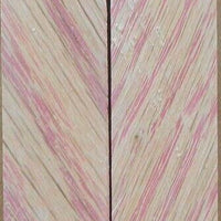 Hybrid Tiger Oak-Pink (2 pc) Knife Scales 1/4" x 3/4" x 5" - (44) - Wood Acrylic Supply