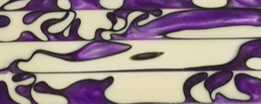 Purple Sands BTW95KSS Acrylic (2 pc) Knife Scales 3/16" x 1 1/2" x 6" Purple Sands BTW95KSS - Wood Acrylic Supply