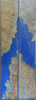 Hybrid Mallee Burl-Blue (2 pc) Knife Scales 3/16" x 3/4" x 5" - (28) - Wood Acrylic Supply