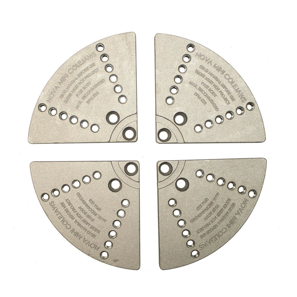NOVA Mini Cole Chuck Accessory Jaw Set - Wood Acrylic Supply