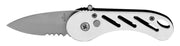 3.25" Stainless Steel Folding Pocket Knife - Silver - Wood Acrylic Supply