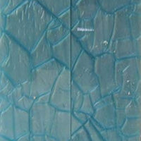 Light Aqua Designed Acrylic (2 pc) Knife Scaless 3/16" x 1 1/2" x 6" - 0432