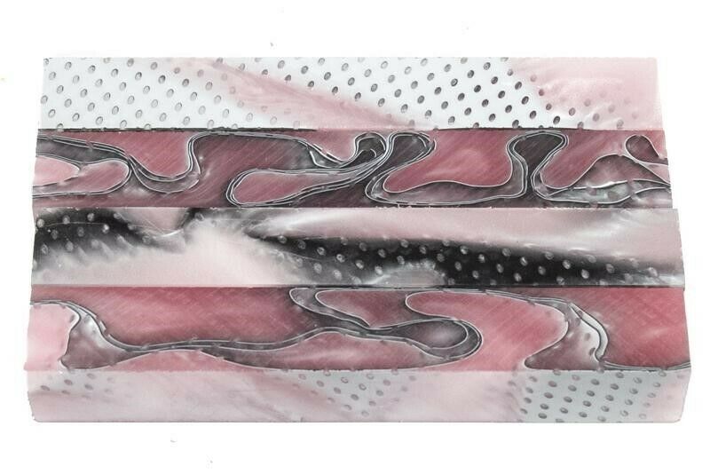 Pink Storm Acrylic Pen Blank 3/4"x3/4"x4" BTWPBM1121SHORT4 (1 pc)