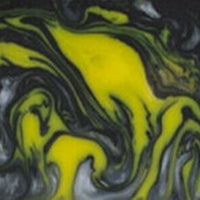 Yellow Damascus Acrylester #124 (2 pc) Knife Scaless 3/16" x 1 1/2" x 6"