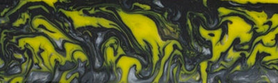 Yellow Damascus Acrylester #124 (2 pc) Knife Scaless 3/16
