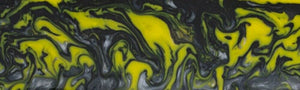Yellow Damascus Acrylester #124 (2 pc) Knife Scaless 3/16" x 1 1/2" x 6"