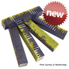 Combz Pen Blank #07 - Purple & Green 3/4" sq x 5" - Wood Acrylic Supply