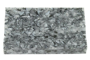 Fractured Snow Acrylic Pen Blank 3/4"x3/4"x4" BTWPBM1035SHORT4 (1 pc)