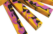 Banana Parfait Acrylic. #66 1 pc Pen Blank 3/4" Sq x 5" Long