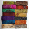 Dyed Stabilized Pen Blank Short Assortment (14 pc) 3/4" sq x 2 3/4"+