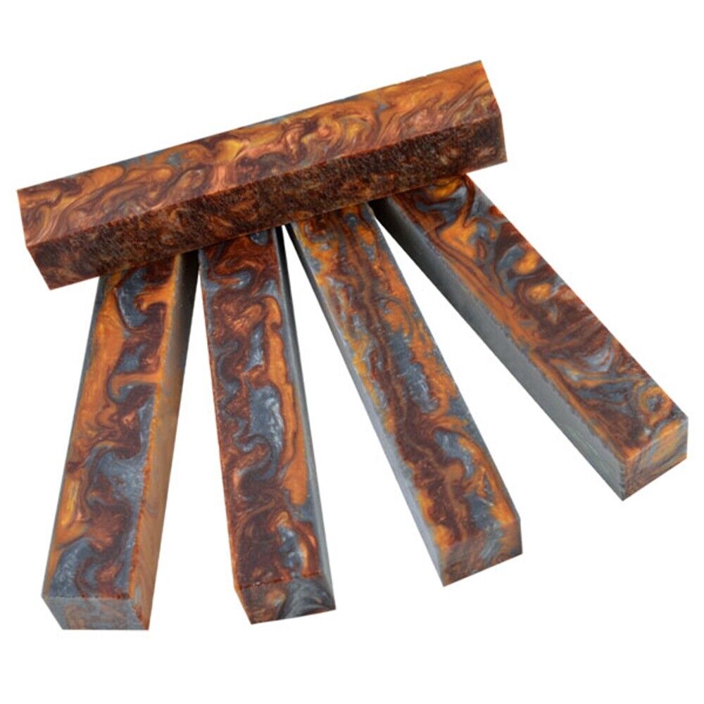 3/4" x 3/4" x 5" Pen Blank Molten Metal Acrylester #24