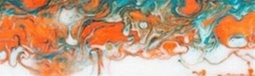 1" x 1 1/2" x 5" Knife Blank Dolphins Acrylester #55