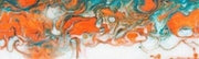 1" x 1 1/2" x 5" Knife Blank Dolphins Acrylester #55