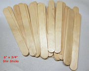 Stir Sticks 3/4" x 6" Nicer to use than popsicle sticks 500 Pieces - Wood Acrylic Supply