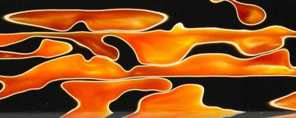 All Hallows Eve BTW3KSS Acrylic (2 pc) Knife Scale 3/16" x 1 1/2" x 6" - Wood Acrylic Supply