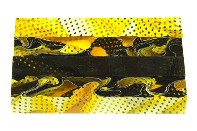 Canary Water Mesh Acrylic Pen Blank 3/4