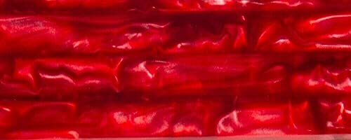 Rage Red BTW96KSM Acrylic (2 pc) Knife Scales 1/4" x 1 1/2" x 5"