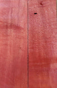 Box Elder w Red Dye (2 pc) Razor Knife Scales 3/16" x 2" x 6" - Wood Acrylic Supply