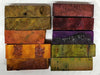 Dyed Stabilized Pen Blank Short Assortment (10 pc) 3/4" sq x 2 3/4"+
