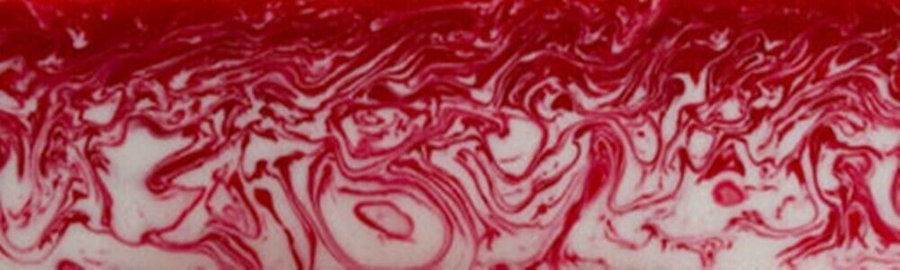 Candy Cane Acrylester #132 (2 pc) Mini Knife Scaless 3/16" x 1" x 6"