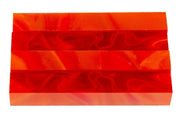 Fiery Inferno Acrylic Pen Blank 3/4"x3/4"x3" BTWPBM1061SHORT3 (1 pc)
