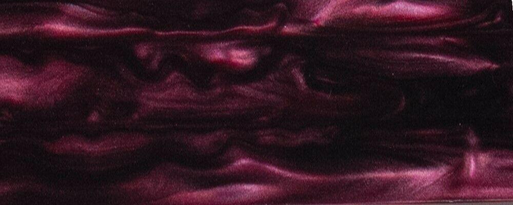 Burgundy Velvet BTW20KSM Acrylic (2 pc) Knife Scales 1/4" x 1 1/2" x 6" Burgundy Velvet BTW20KSM - Wood Acrylic Supply