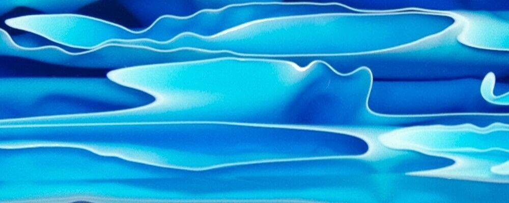 Blue Topaz Water BTW14BS Acrylic (1 pc) Bottle Stopper 1 1/2"sq x 2 3/4" Blue Topaz Water BTW14BS - Wood Acrylic Supply