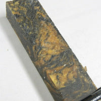 Black & Gold Acrylester #47 (1 pc) Knife Blank 1" x 1 1/2" x 5" - (64) - Wood Acrylic Supply