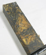 Black & Gold Acrylester #47 (1 pc) Knife Blank 1" x 1 1/2" x 5" - (64) - Wood Acrylic Supply