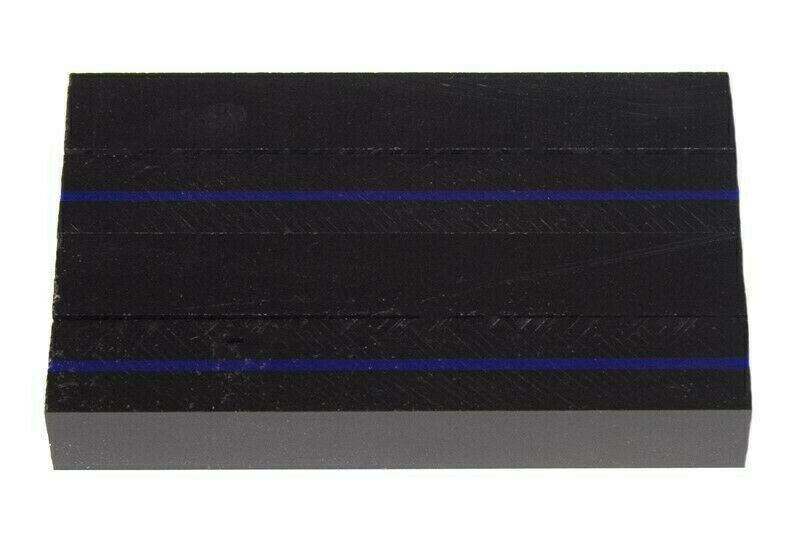 Thin Blue Line Acrylic Pen Blank 3/4"x3/4"x4" BTWPBM1102 (1 pc)