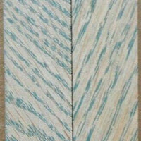 Hybrid Tiger Oak-Green (2 pc) Knife Scales 1/4" x 3/4" x 5" - (47) - Wood Acrylic Supply