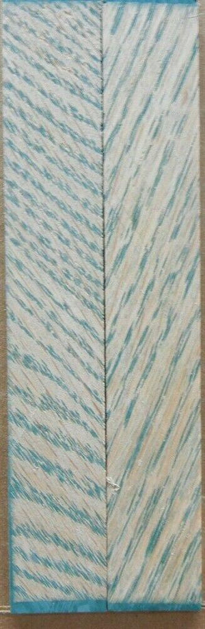 Hybrid Tiger Oak-Green (2 pc) Knife Scales 1/4" x 3/4" x 5" - (47) - Wood Acrylic Supply