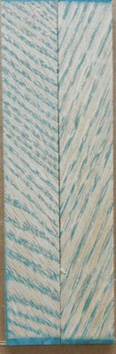 Hybrid Tiger Oak-Green (2 pc) Knife Scales 1/4